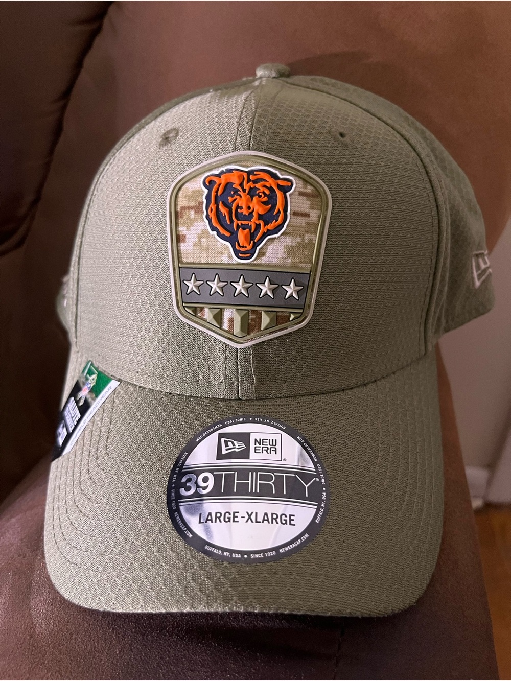 Chicago Bears New Era NFL STS sideline Flexfit hat L/XL